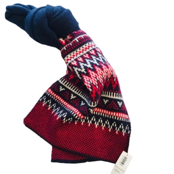 NWT OLD NAVY Fair Isle Knit Scarf - Picture 3 of 8